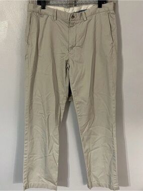 Classic Men's Khaki Chino Pants - Lightweight Casual Trousers